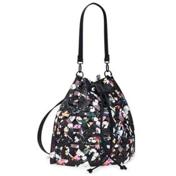 Desigual Black Braided Floral Backpack – Universal Fit, One Size