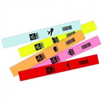 Zebra Z-Band Fun Armbandetiketten, 25,4 x 254 mm, 350 Stück, Rot, für HC100 Patient I.D. Solution