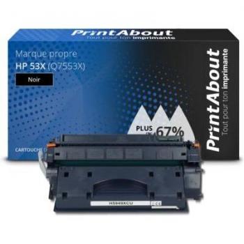 Toner Noir HP 53X Q7553X Compatible PrintAbout UltraCapacitif