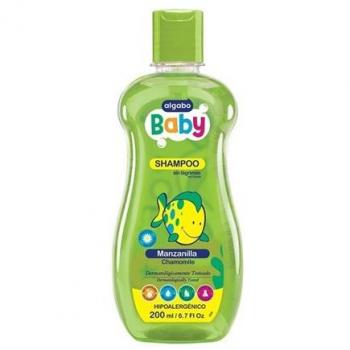 Shampoo suave para bebés con manzanilla y algas marinas, 200ml (Algabo)