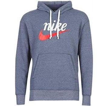 Homme Nike M NSW Heritage Hoodie Po Gx, Long Sleeve Top, Taille L, Bleu Nuit/chiné