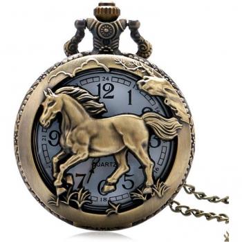 Reloj de Cuarzo Hueco con Cadena Zodiacal