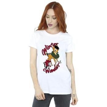 Bambi Winter Wonder 3XL White Boyfriend Shirt