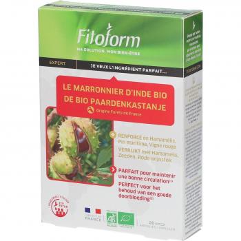 Pack 20 ampoules Marronnier Indien Bio (Fitoform)