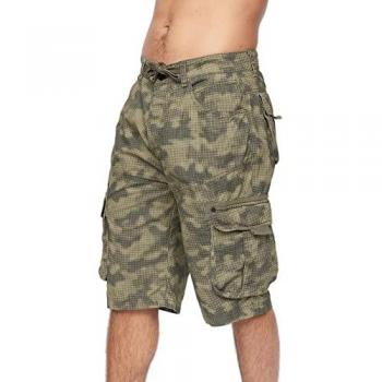 Men's Hanwhere Military Combat Shorts Dark Green Camo
