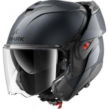 Casco Modulare Shark Oxo Blank Gun Metal XL