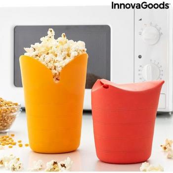 Poppers de silicona para hacer palomitas InnovaGoods (paquete de 2)