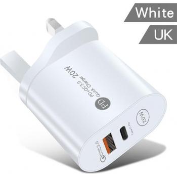 20W Mobiele Telefoon Snellader met PD en Quick Charge 3.0