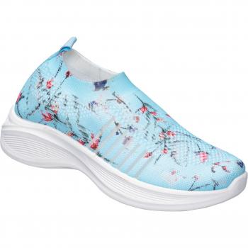 Flexi-Damenschuh Blumen Federleicht 41 blau