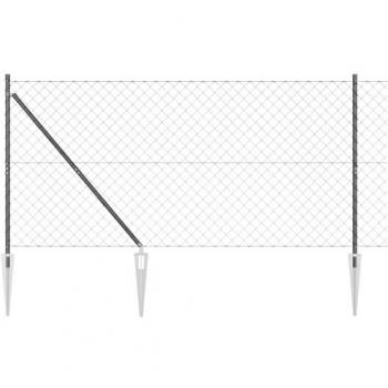 VidaXL Gartenzaun mit Spike-Posts 1,4 x 25 m