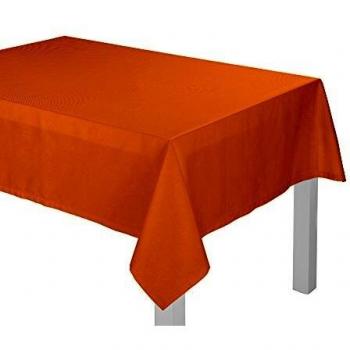 Tischdecke ADAM Uni Collection, 145 x 250 cm, eckig, curry, aus Bio Baumwolle