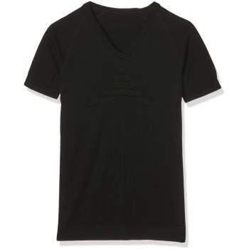 X‑Bionic Summerlight V‑Neck Shirt für Erwachsene – Schwarzes Funktionsshirt (S/M)