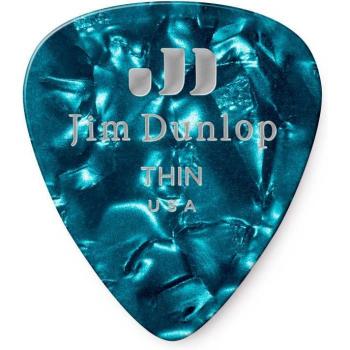 Dunlop 483P11TH Turquoise Perloid Guitar Pick