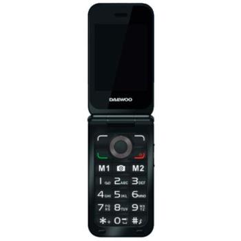 Daewoo DW8003BK Dual SIM 2.8 Mobile Phone with Big Keypad, Emergency Call, Black