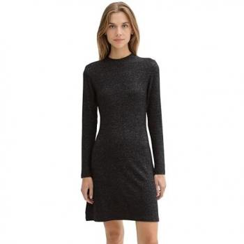 TOM TAILOR Denim Sommerkleid Kleid mit Stehkragen