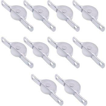 10pcs Single Nylon Roller Wheels for Cupboards and Windows