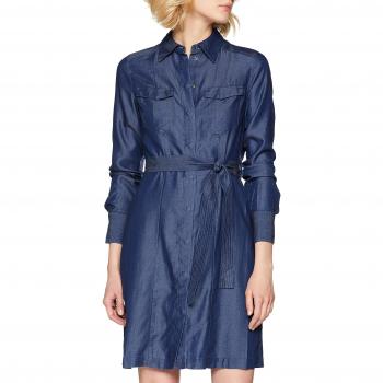 Vestido G-STAR RAW Tacoma Straight Flare para Mujer, Color Negro