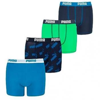 PUMA Jungen Unterwäsche Boxershorts 4er Set, Blue Combo