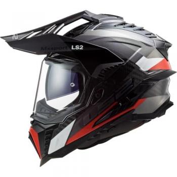 Frontier G MX701 casco motoscorta nero rosso M