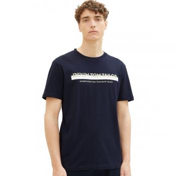 Tom Tailor Denim Top in Cromo e Blu Profondo
