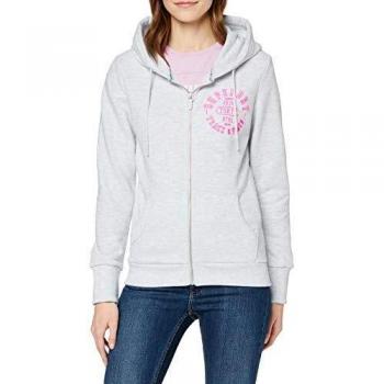 Superdry Capucha Track & Field Zip, Color Gris (Ice Marl 54g), Talla XS