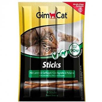 GimCat Sticks Snack Grain-Free Agnello e Pollo 4pz