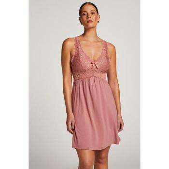 Hunkemöller Rosa Vestido Lencero con Encaje