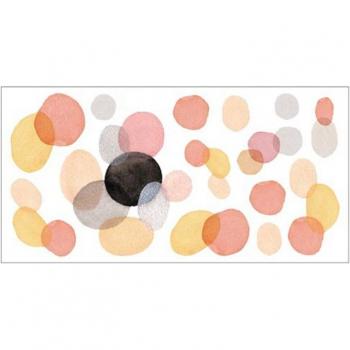 Sticker mural coloré motif pois pour bébés