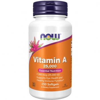 Now Foods, Vitamin A Depot 25000 IU, 250 Weichkapseln