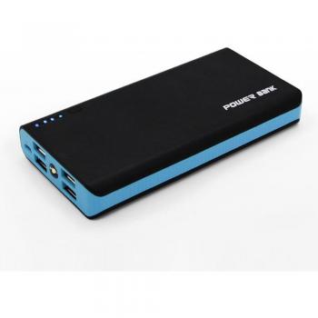 Estuche portátil de carga con 6x18650, 4 salidas USB y linterna LED