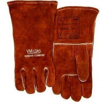 Gants de soudure XL (9,5) – cuir marron, classe EPI II, conformité EN388/EN12477