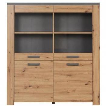Trendteam Highboard FOLLOW, B 127 cm, H 139 cm, Artisan Eiche Dekor
