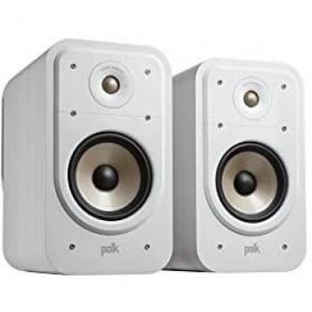 Polk Audio Signature Elite ES20 White Bookshelf Speakers, Pair