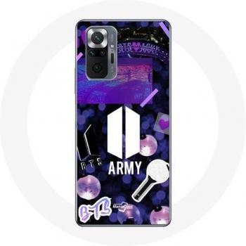 BTS Logo Army Bomb Lightstick Case für Xiaomi Redmi Note 10 Pro
