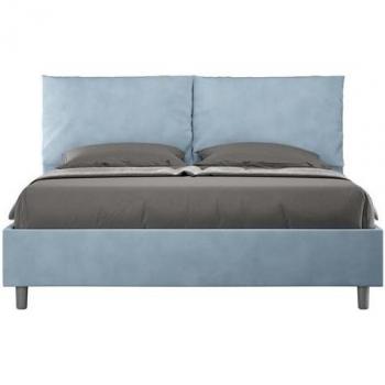 Cama Doble Acolchada con Contenedor 160x210 Microfibra Antea