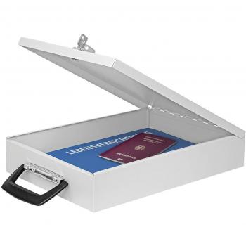 Cassetta Portadocumenti A4 Grigia 35.5 x 26.0 x 6.7 cm