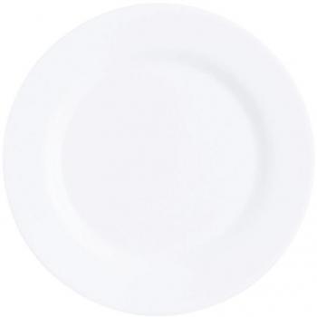 Set 6 Platos Llanos Opal 25,5 cm Arcoroc Intensity White Apto Microondas