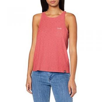 Superdry OL Essential Tank Camiseta Sin Mangas Rosa Mujer M