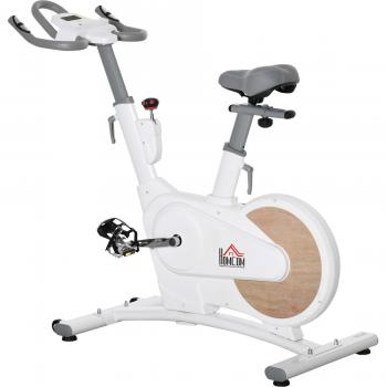 HOMCOM Bicicleta Estática para Hogar con Resistencia Ajustable