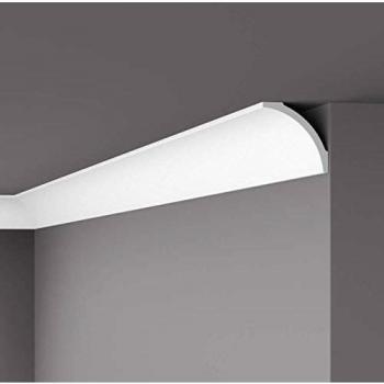 NMC Stuckleiste B8 NOMASTYL Polystyrol 82 x 82 x 2000 mm Weiß