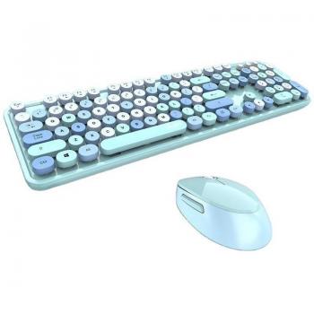 Teclado y Ratón Inalámbricos 2,4 GHz en Color Rosa