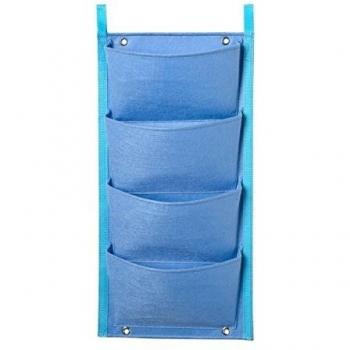 NATURE Mur végétal en tissu feutré bleu Provence H60 x 30 cm
