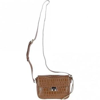 Ashwood Tan Croc Embossed Leather Crossbody – Elegant Design, Women’s