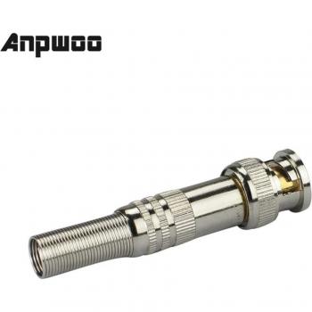 ANPWOO 10 Pcs BNC Connector Jack for Coaxial RG59 Solderless for CCTV Systems