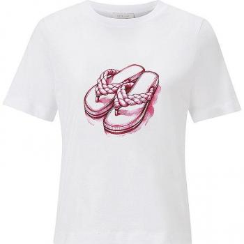 RICH & ROYAL Damen T-Shirt Weiss Größe M 2406-400
