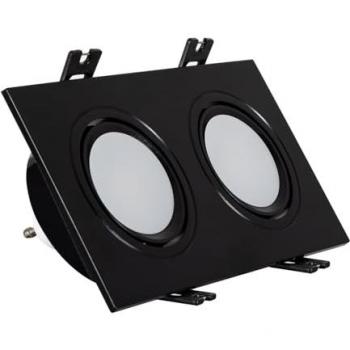 Spot LED Downlight Carré 6W Gu10, 75x150 mm, Blanc Froid