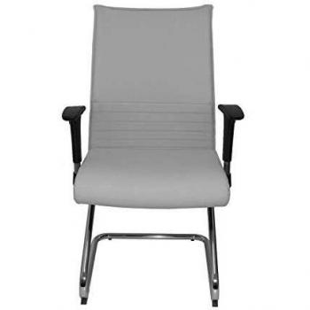 Sillón Albacete confidente patín similpelle bianco PIQUERAS Y CRESPO