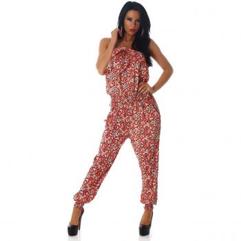 Blumige Farbenfrohe Maxi-Kleidung mit Bandeau