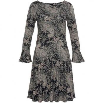 Laura Scott Damen-Kleid – festliche Anlässe, kniefrei, lange Ärmel, nachhaltige Materialien