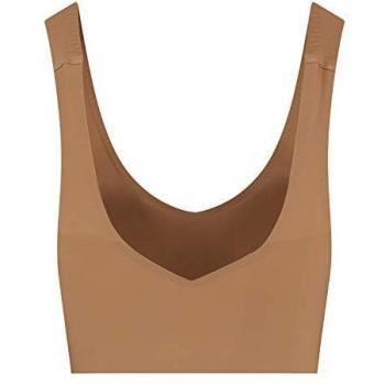 Brassière sans armatures invisible à col V